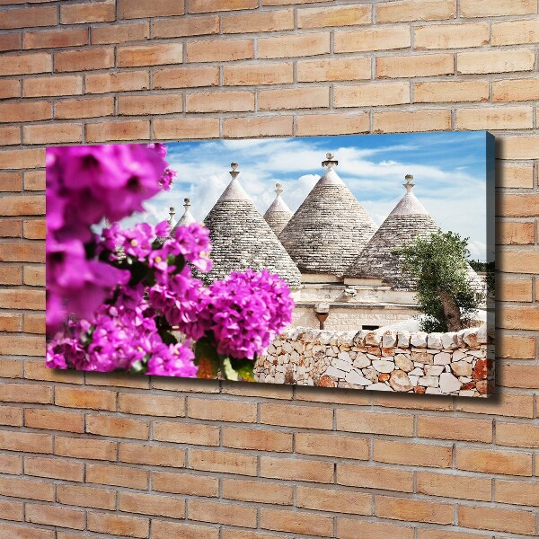 Foto quadro su tela Case Trulli