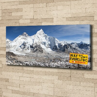 Quadro stampa su tela Monte Everest
