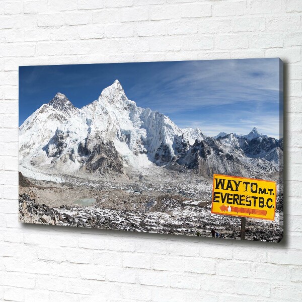 Quadro stampa su tela Monte Everest