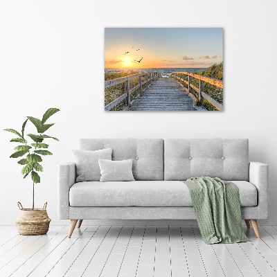 Quadro su tela Sentiero per la spiaggia