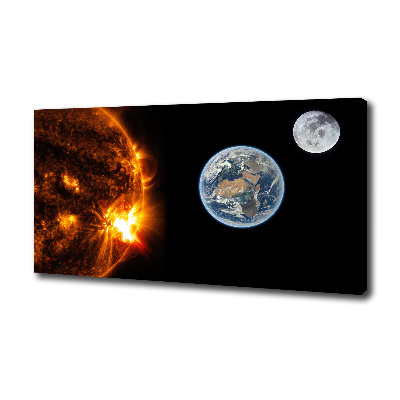 Quadro stampa su tela Sistema solare