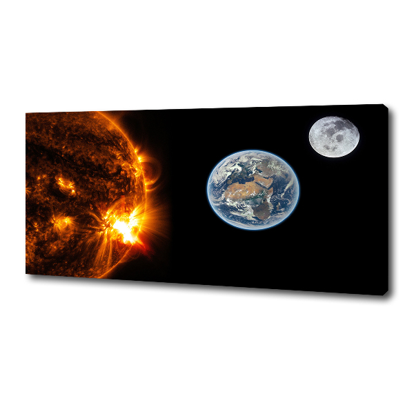 Quadro stampa su tela Sistema solare