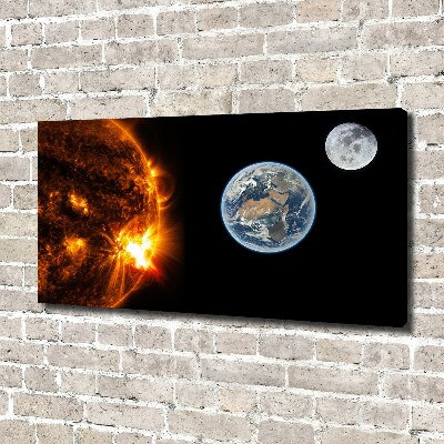 Quadro stampa su tela Sistema solare