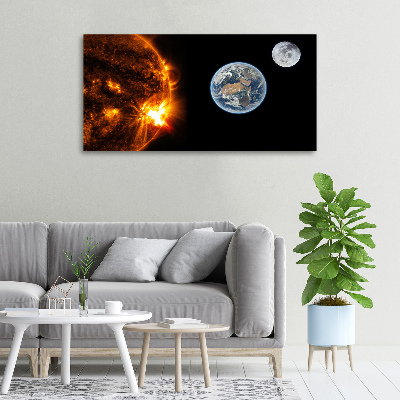 Quadro stampa su tela Sistema solare
