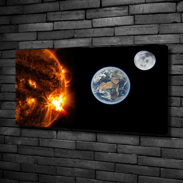 Quadro stampa su tela Sistema solare