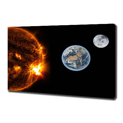 Quadro stampa su tela Sistema solare