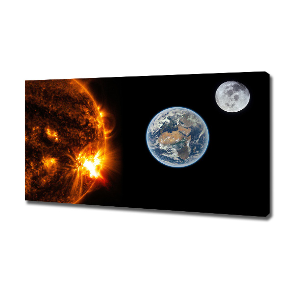 Quadro stampa su tela Sistema solare
