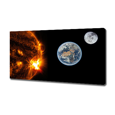 Quadro stampa su tela Sistema solare
