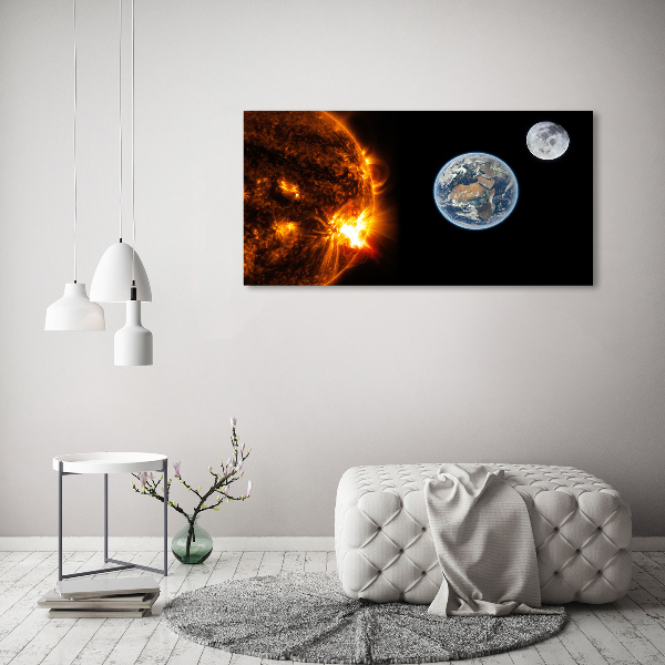 Quadro stampa su tela Sistema solare