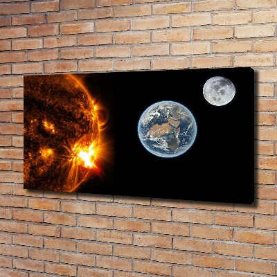 Quadro stampa su tela Sistema solare