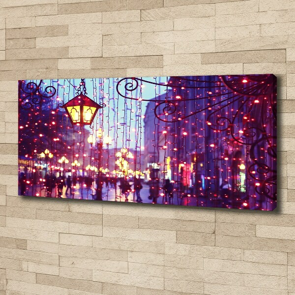 Quadro stampa su tela Luci in città