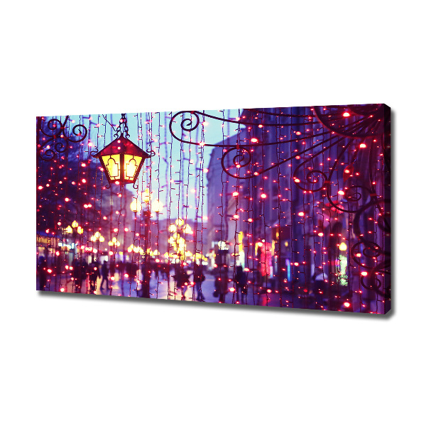 Quadro stampa su tela Luci in città