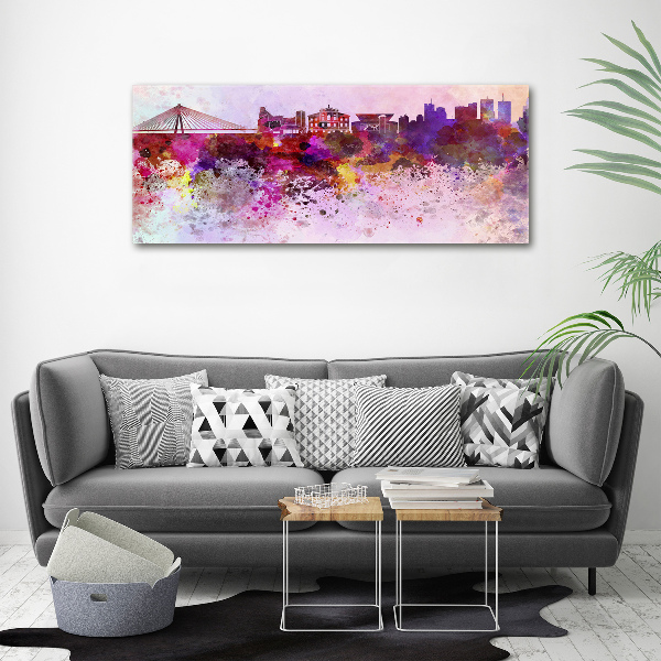 Quadro su tela Varsavia colorata