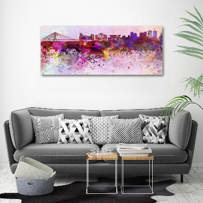 Quadro su tela Varsavia colorata