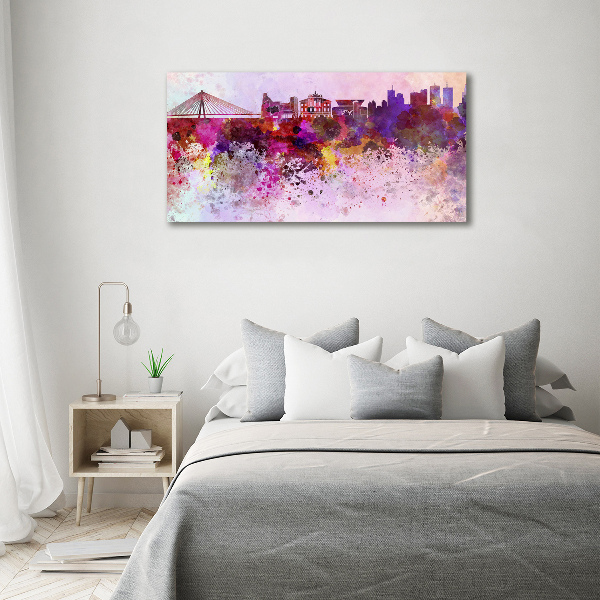 Quadro su tela Varsavia colorata