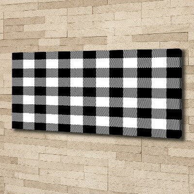 Foto quadro su tela A scacchi bianchi e neri