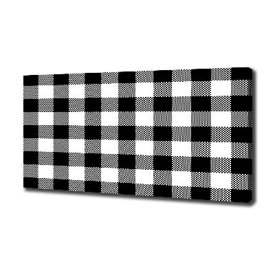 Foto quadro su tela A scacchi bianchi e neri