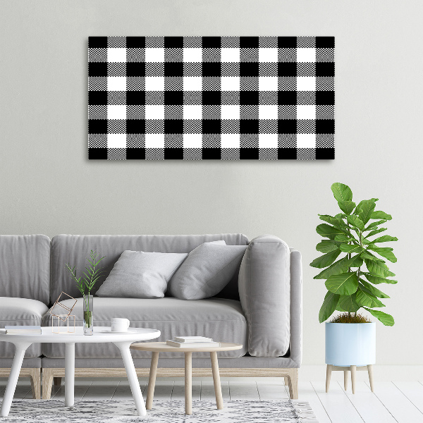 Foto quadro su tela A scacchi bianchi e neri