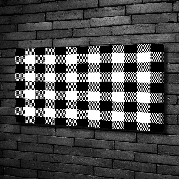 Foto quadro su tela A scacchi bianchi e neri