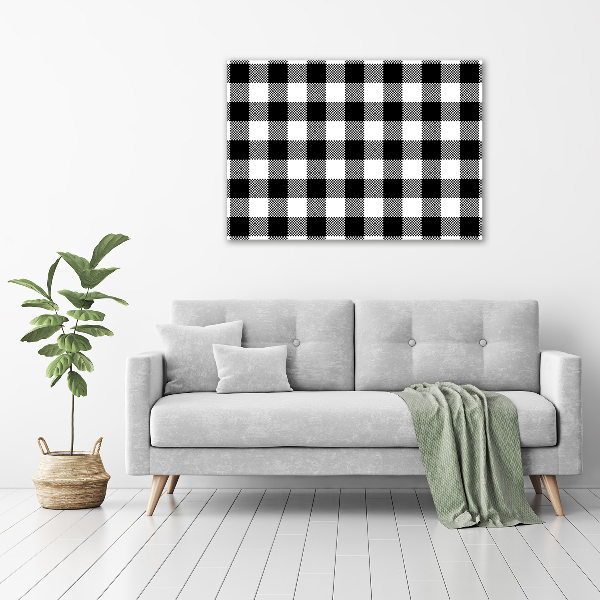 Foto quadro su tela A scacchi bianchi e neri