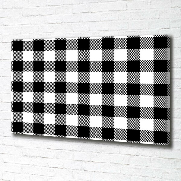 Foto quadro su tela A scacchi bianchi e neri