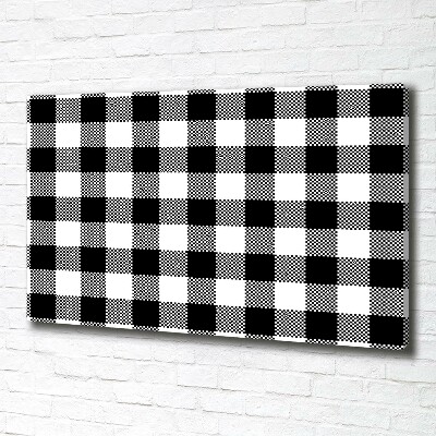 Foto quadro su tela A scacchi bianchi e neri