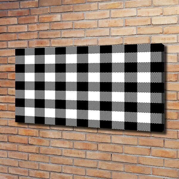 Foto quadro su tela A scacchi bianchi e neri