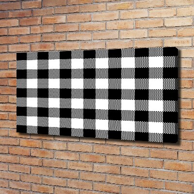 Foto quadro su tela A scacchi bianchi e neri