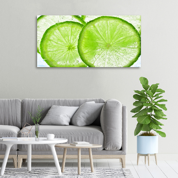 Foto quadro su tela Lime sott'acqua