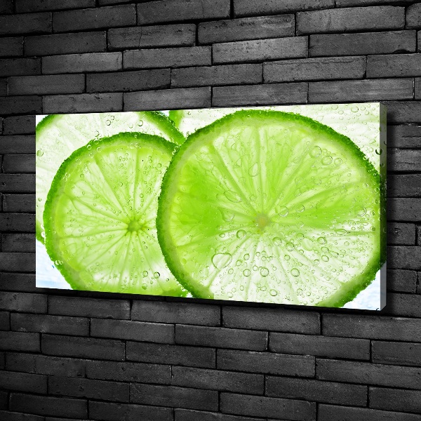 Foto quadro su tela Lime sott'acqua