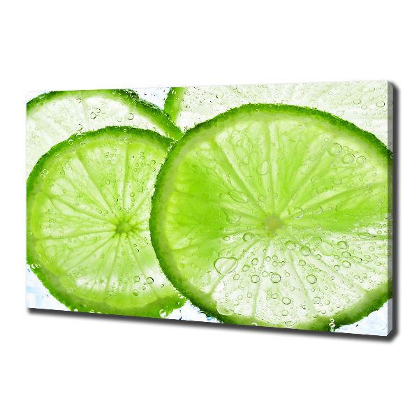 Foto quadro su tela Lime sott'acqua