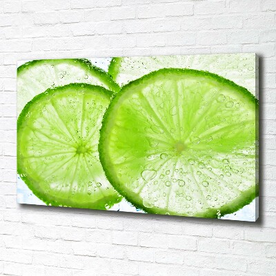 Foto quadro su tela Lime sott'acqua