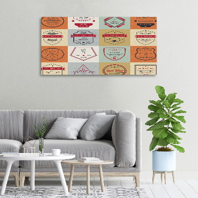 Quadro stampa su tela Segnali per skateboard