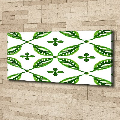 Quadro stampa su tela Foglie verdi