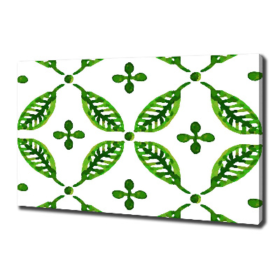 Quadro stampa su tela Foglie verdi