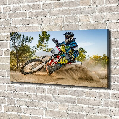 Quadro su tela Motocross