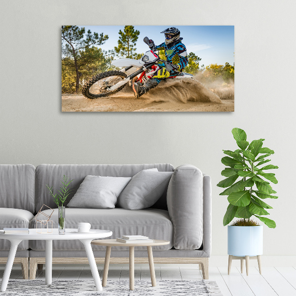 Quadro su tela Motocross