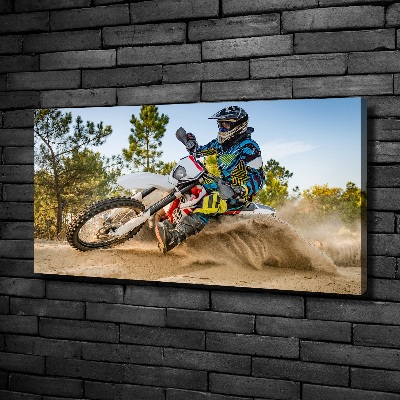 Quadro su tela Motocross