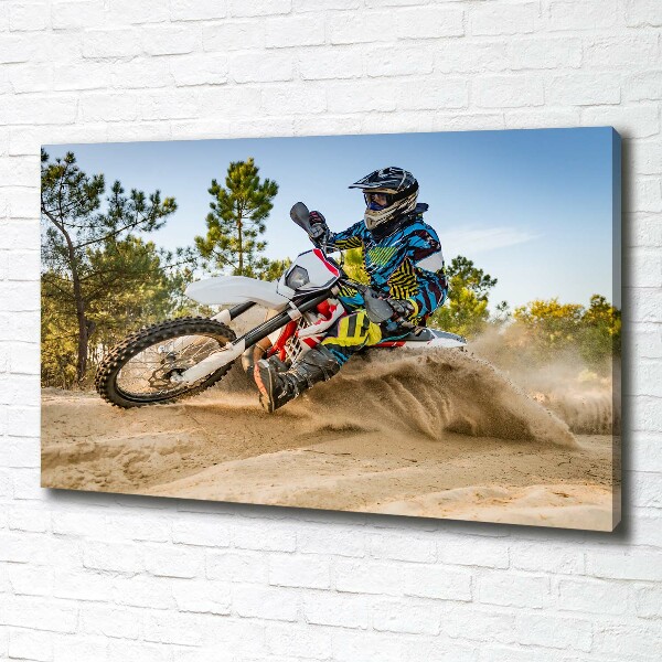 Quadro su tela Motocross