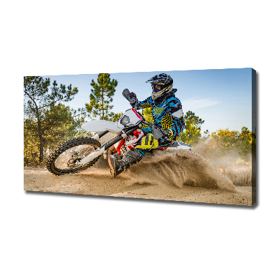 Quadro su tela Motocross