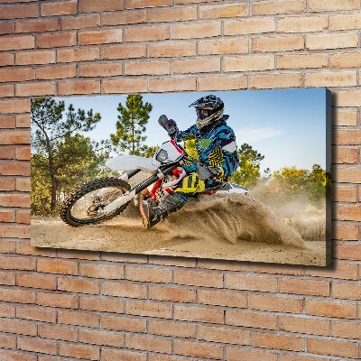 Quadro su tela Motocross