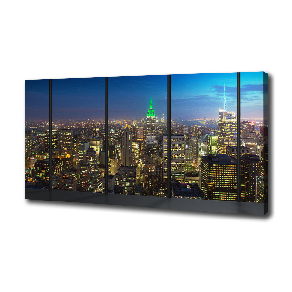 Foto quadro su tela New York di notte