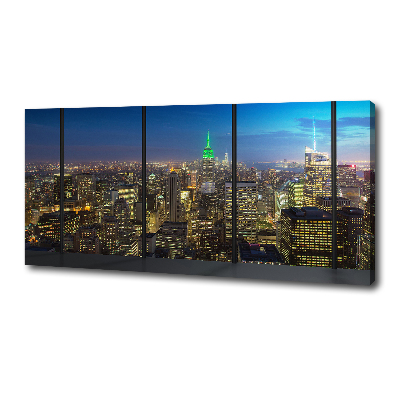 Foto quadro su tela New York di notte