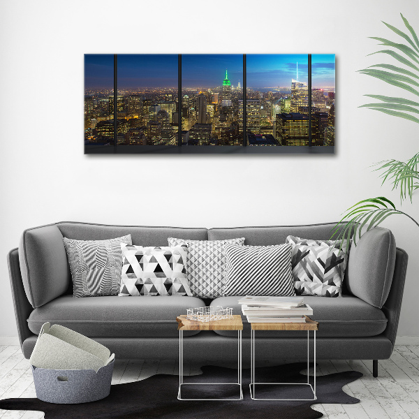 Foto quadro su tela New York di notte