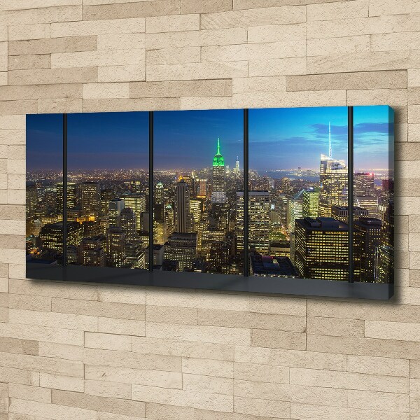 Foto quadro su tela New York di notte