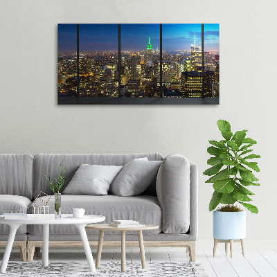 Foto quadro su tela New York di notte