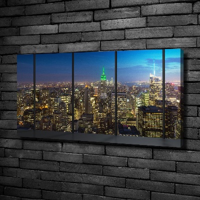 Foto quadro su tela New York di notte
