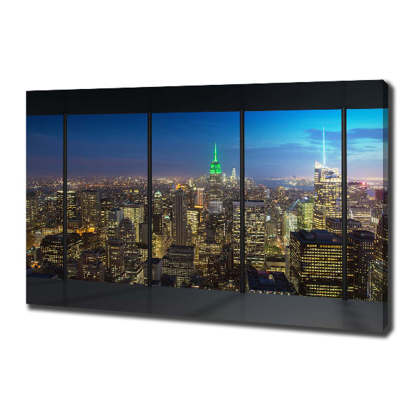 Foto quadro su tela New York di notte