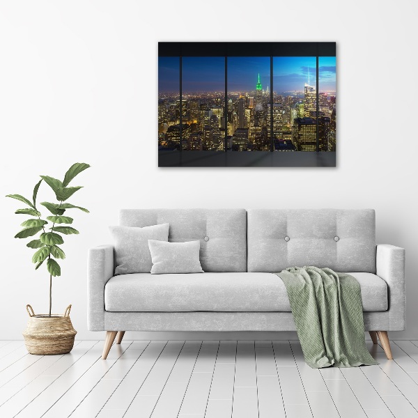 Foto quadro su tela New York di notte
