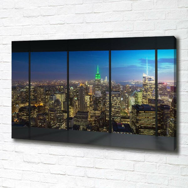 Foto quadro su tela New York di notte